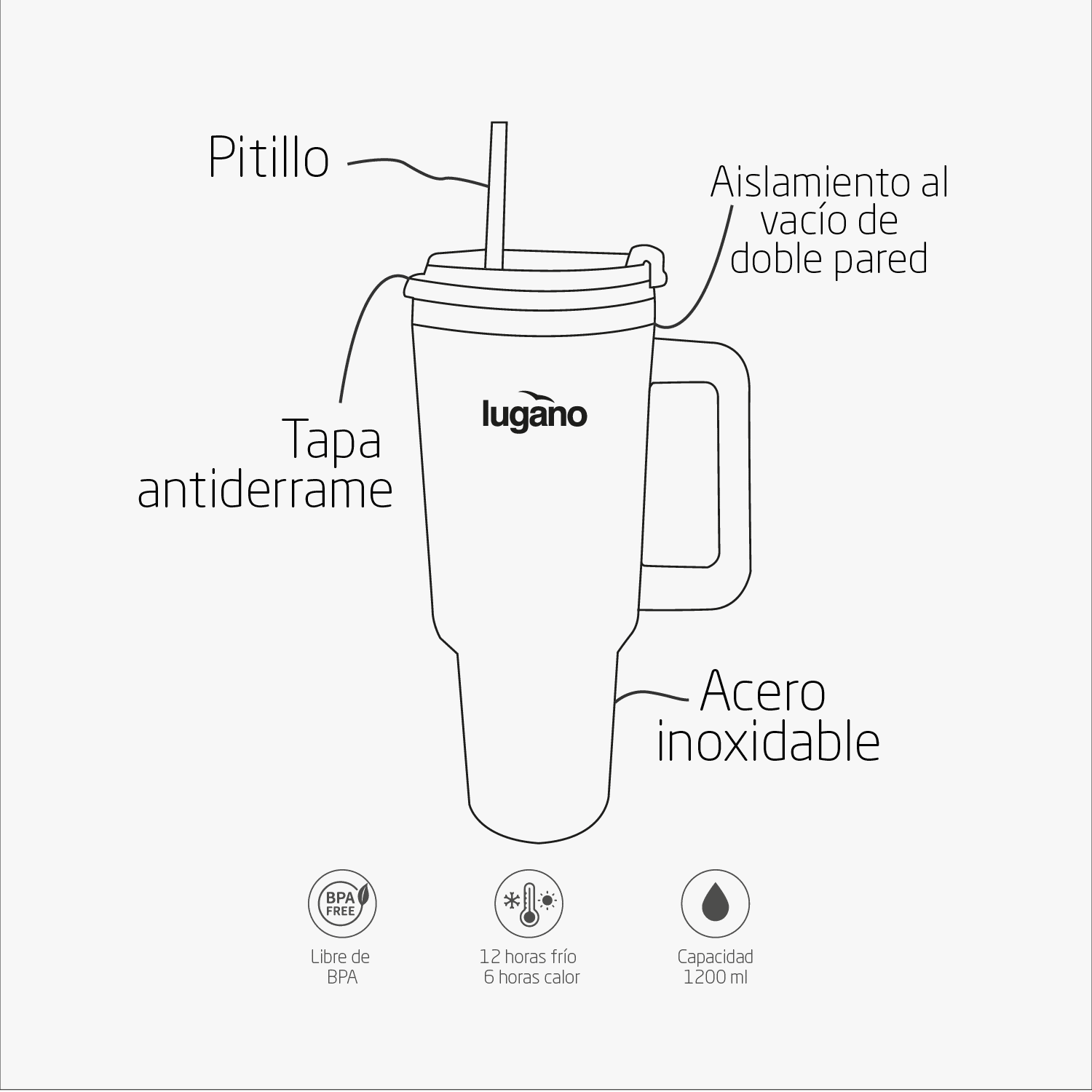 Vaso pitillo Blizzard 1200 ml