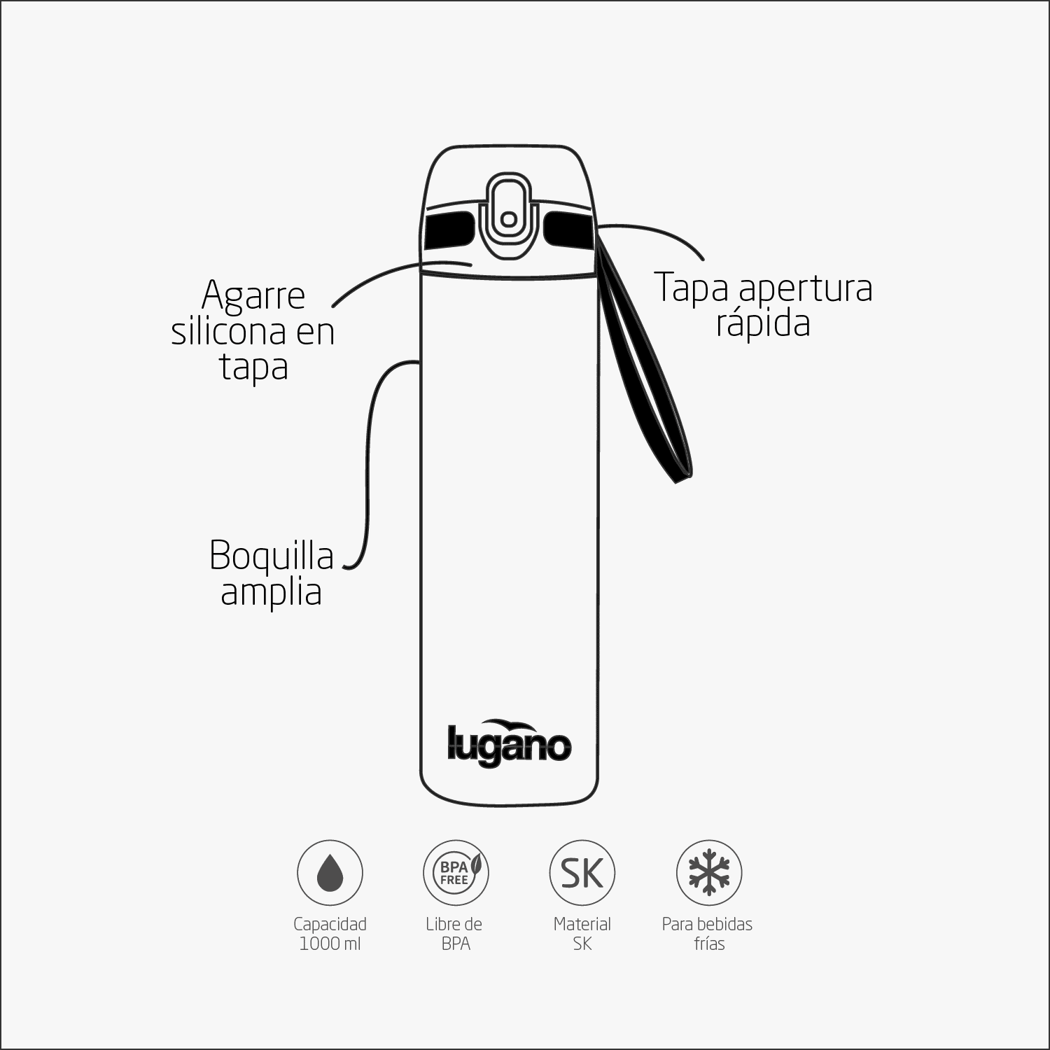 Botella Hydra 1000 ml